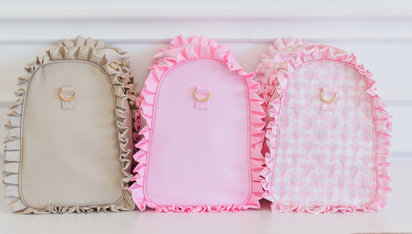 Ruffled Nylon Weekender - Shop LINNY CO