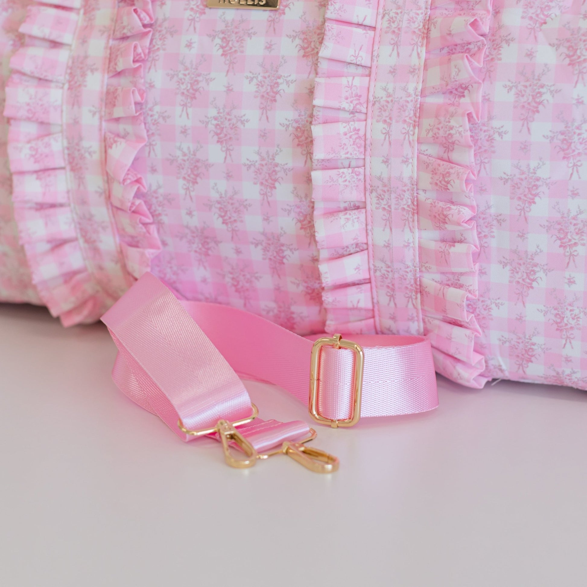 Ruffled Nylon Weekender - Shop LINNY CO