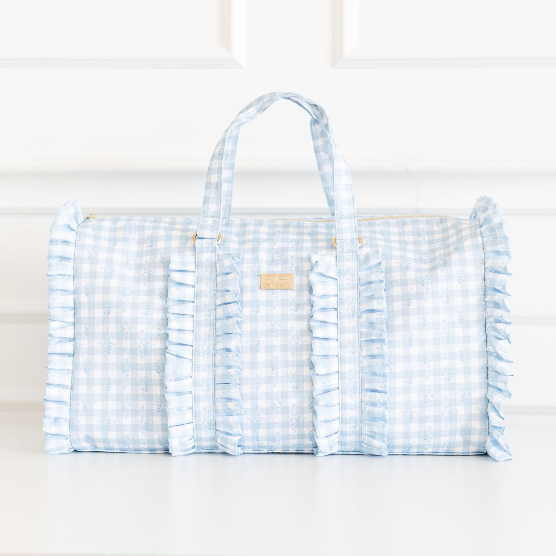 Ruffled Nylon Weekender - Shop LINNY CO