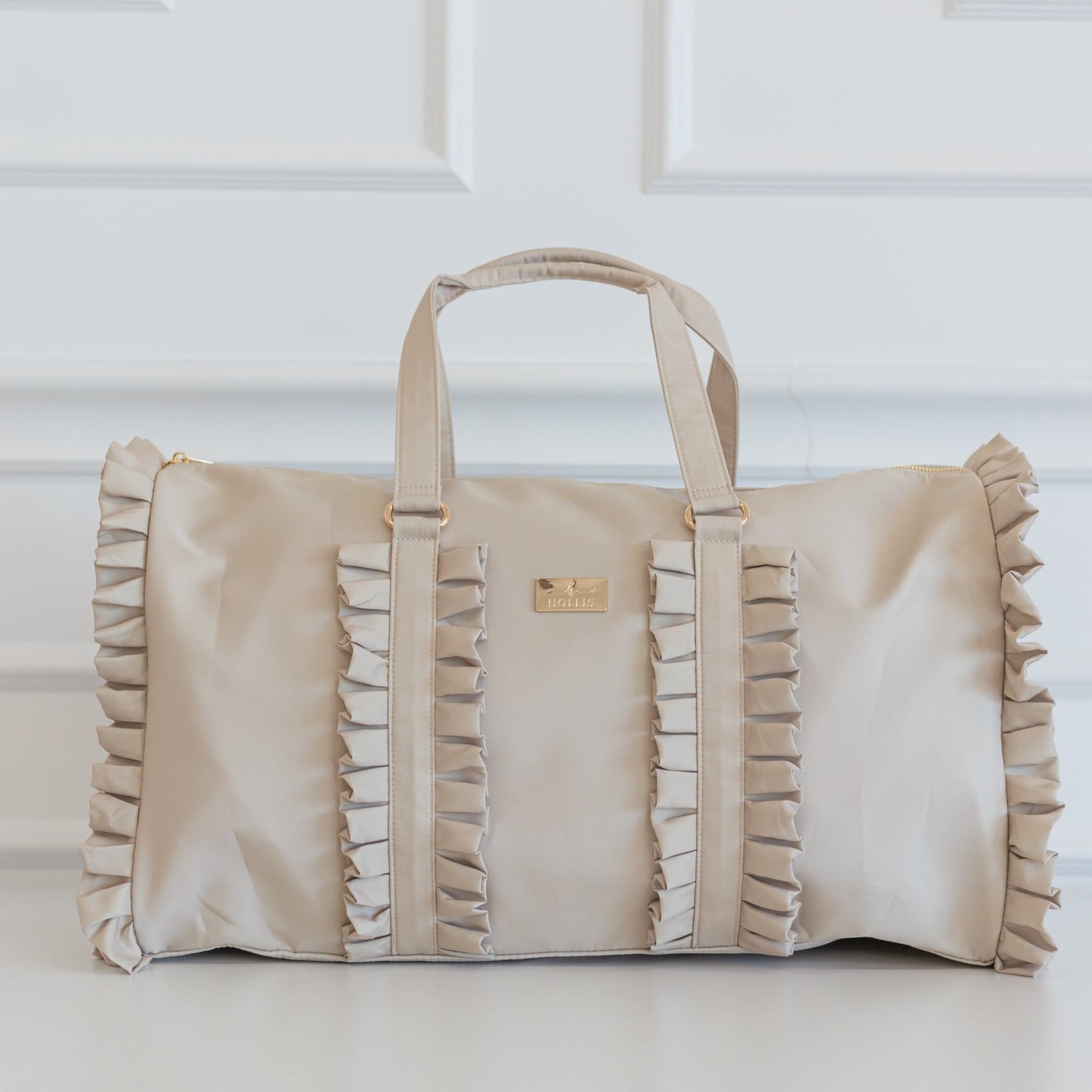 Ruffled Nylon Weekender - Shop LINNY CO