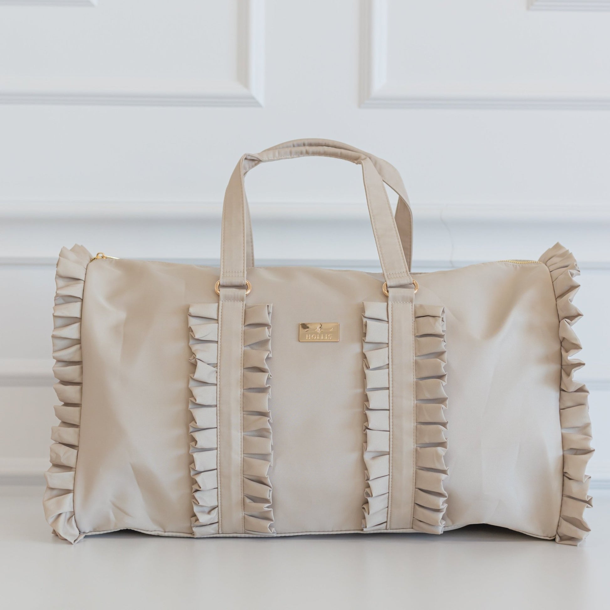 Ruffled Nylon Weekender - Shop LINNY CO
