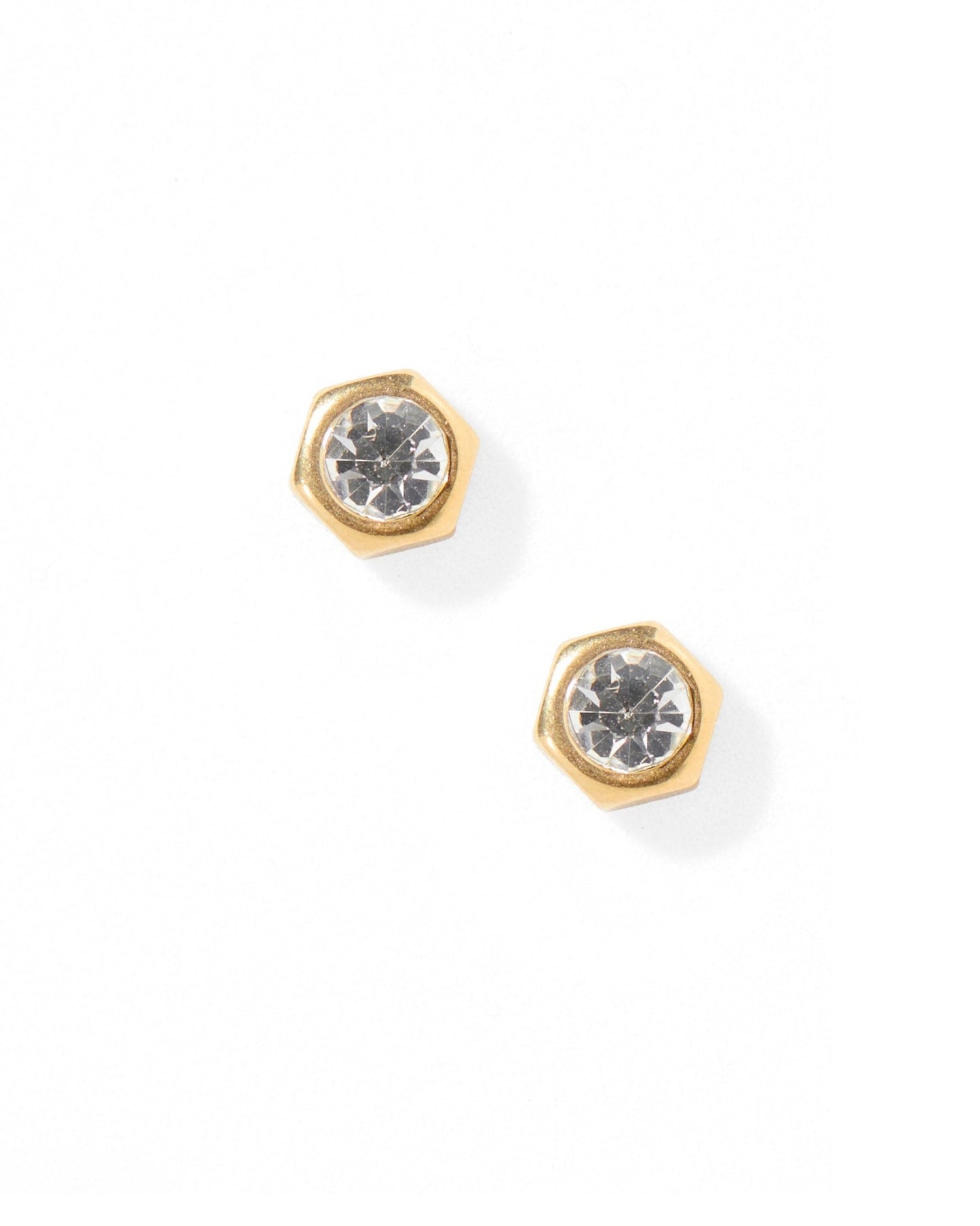 Screwback Stud Earrings - Addison Clear - Shop LINNY CO