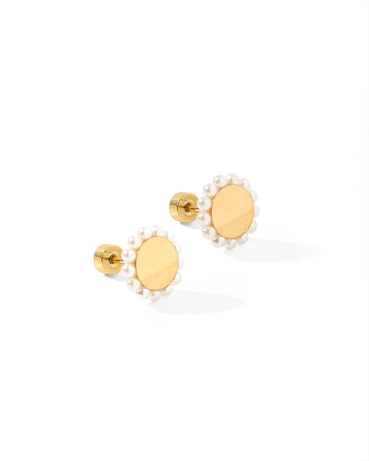 Screwback Stud Earrings - Alice Pearl - Shop LINNY CO