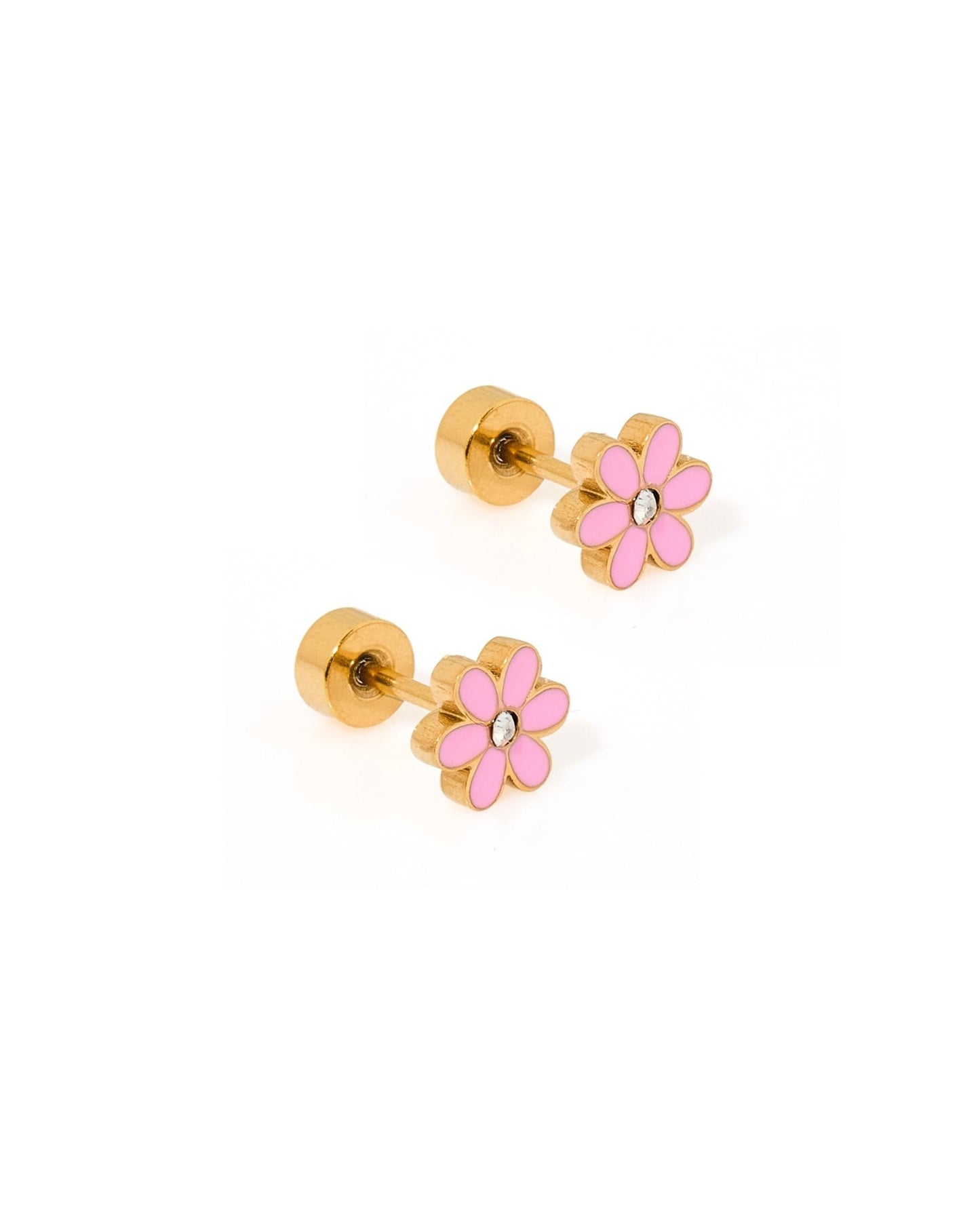 Screwback Stud Earrings - Alli Pink - Shop LINNY CO