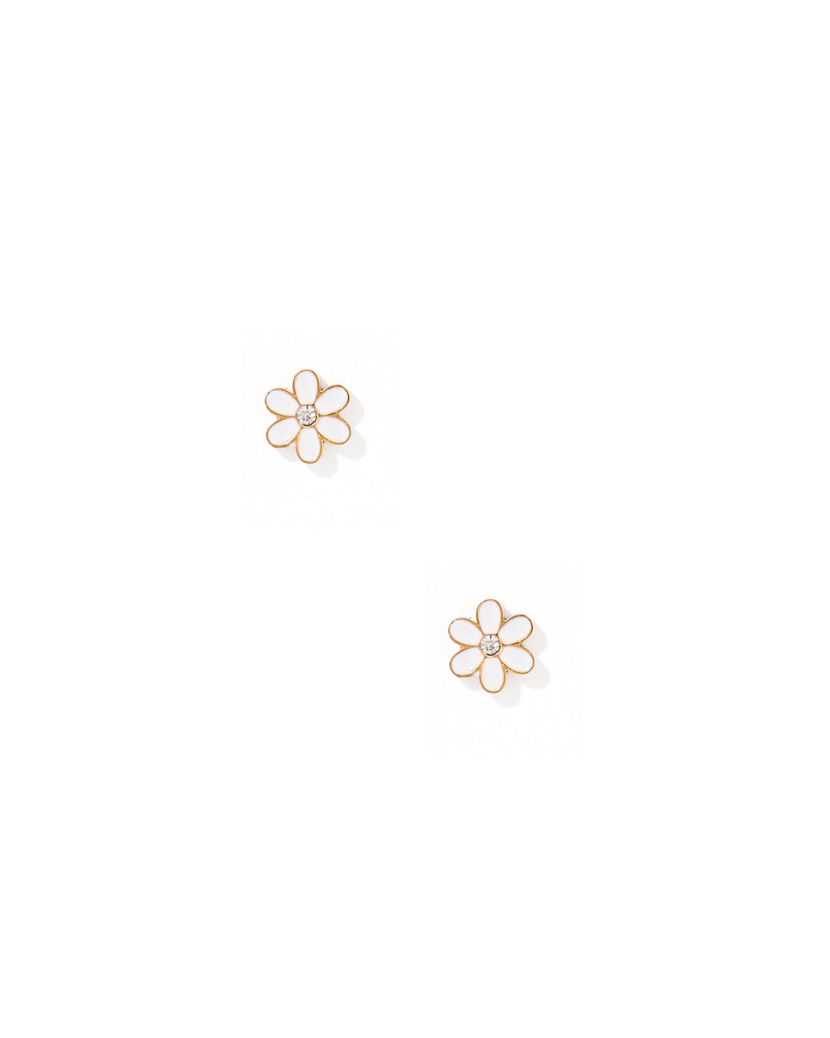 Screwback Stud Earrings - Alli White - Shop LINNY CO
