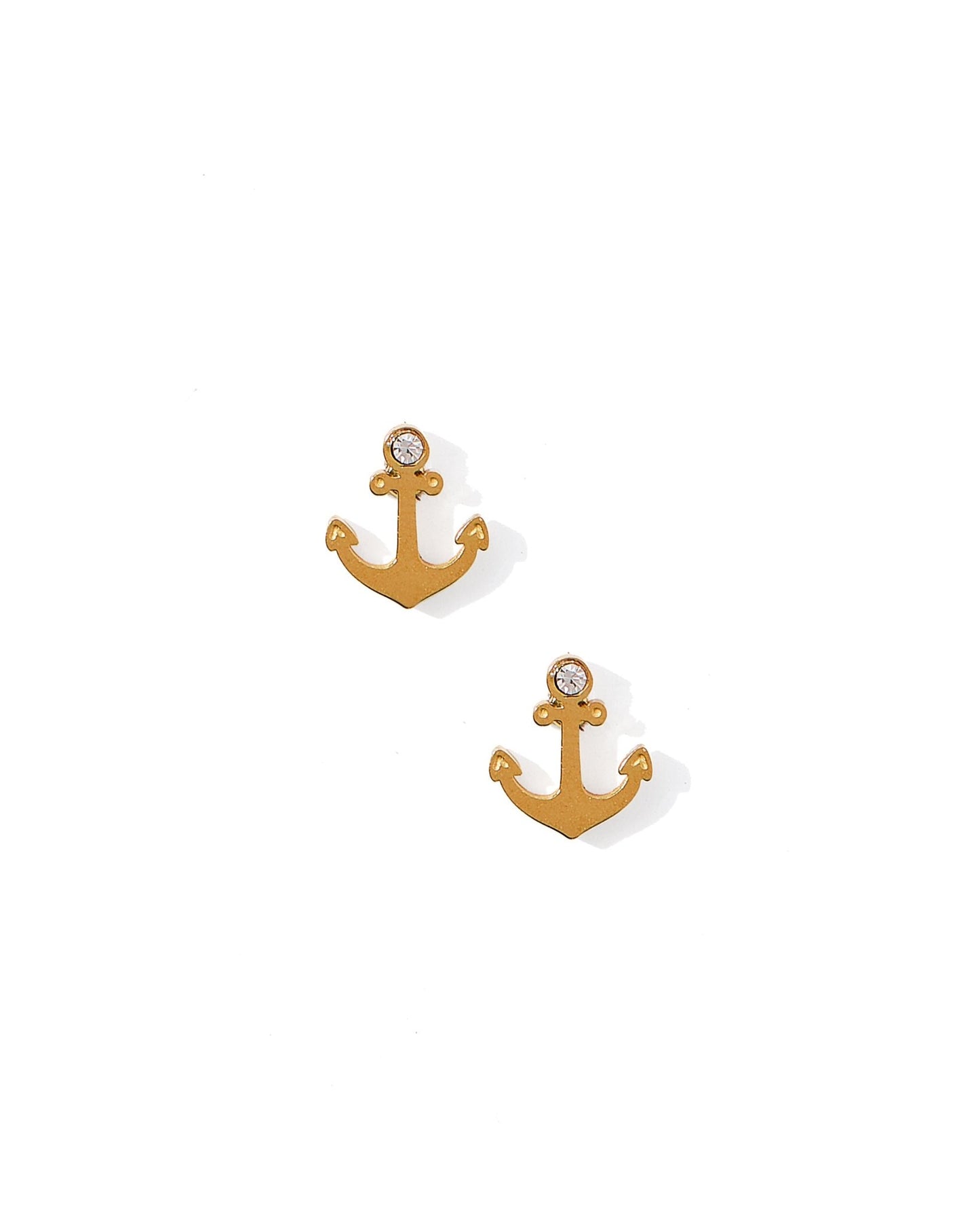 Screwback Stud Earrings - Anchor - Shop LINNY CO