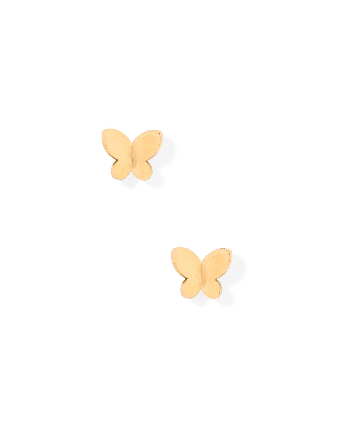 Screwback Stud Earrings - Billie Butterfly Gold - Shop LINNY CO