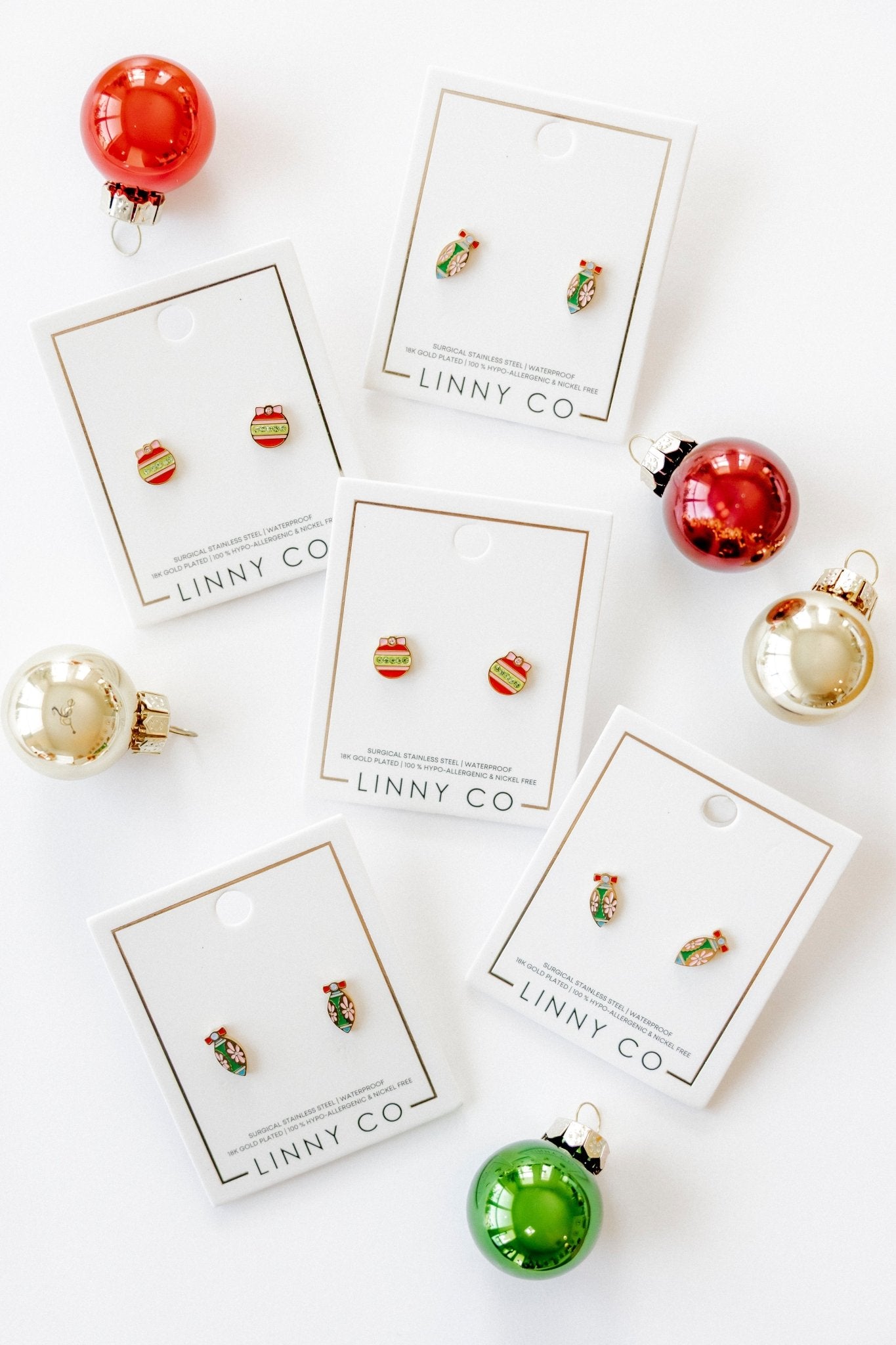 Screwback Stud Earrings - Chandler Ornament - Shop LINNY CO