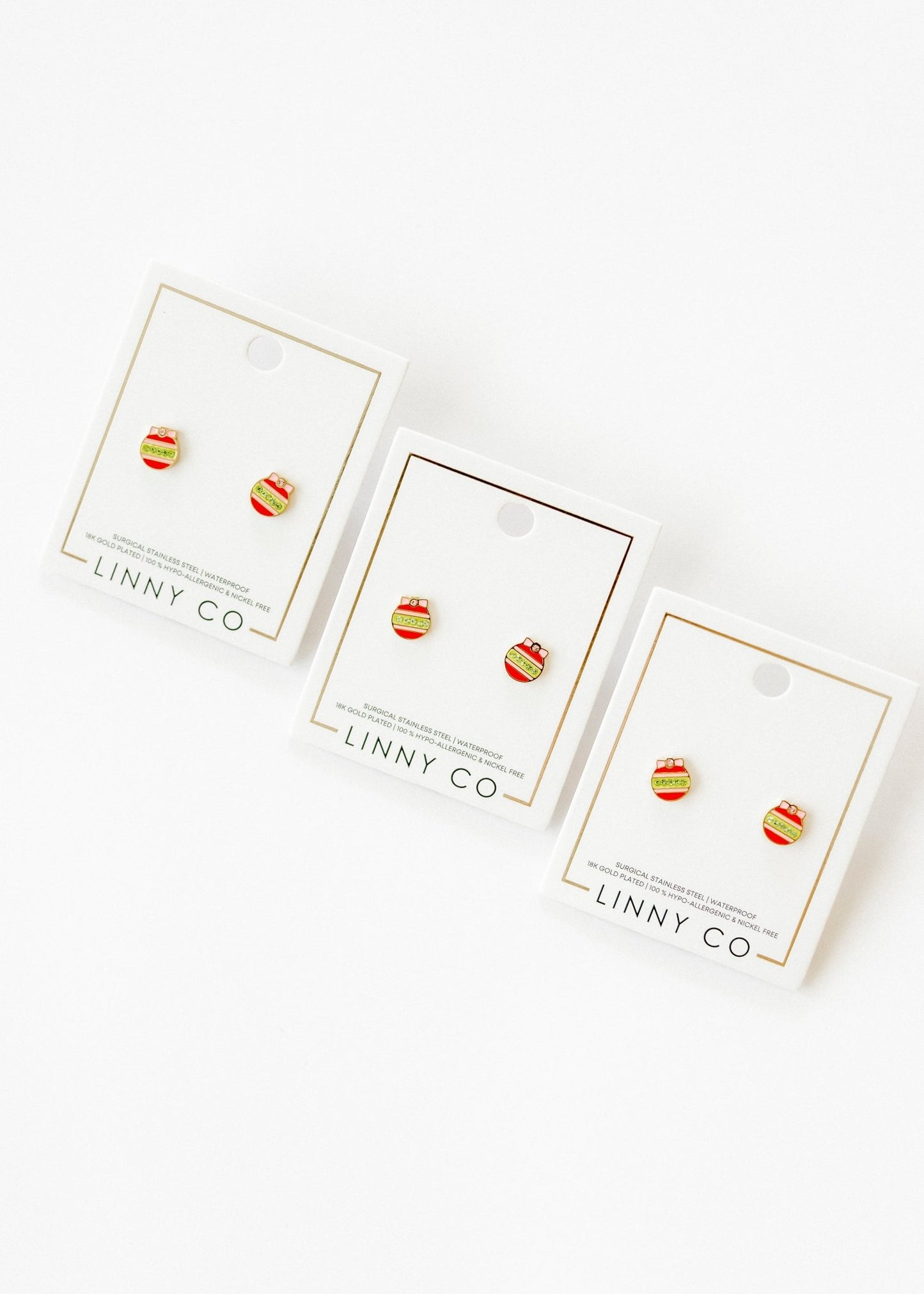 Screwback Stud Earrings - Chandler Ornament - Shop LINNY CO