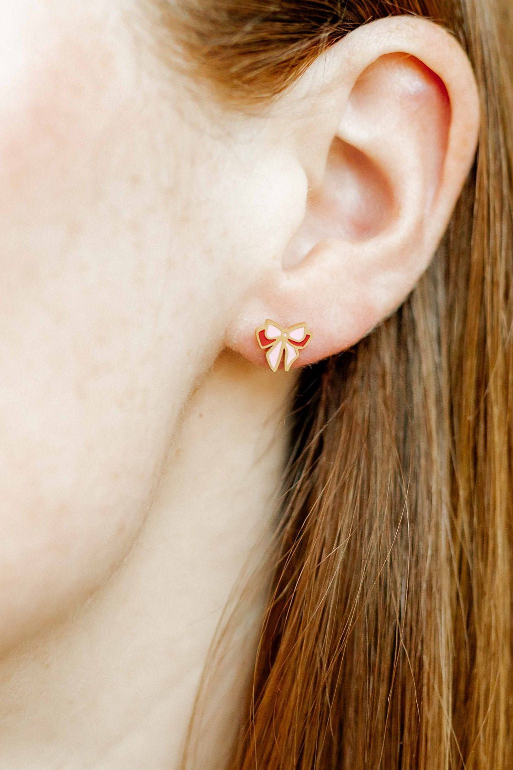 Screwback Stud Earrings - Collins Bow - Shop LINNY CO