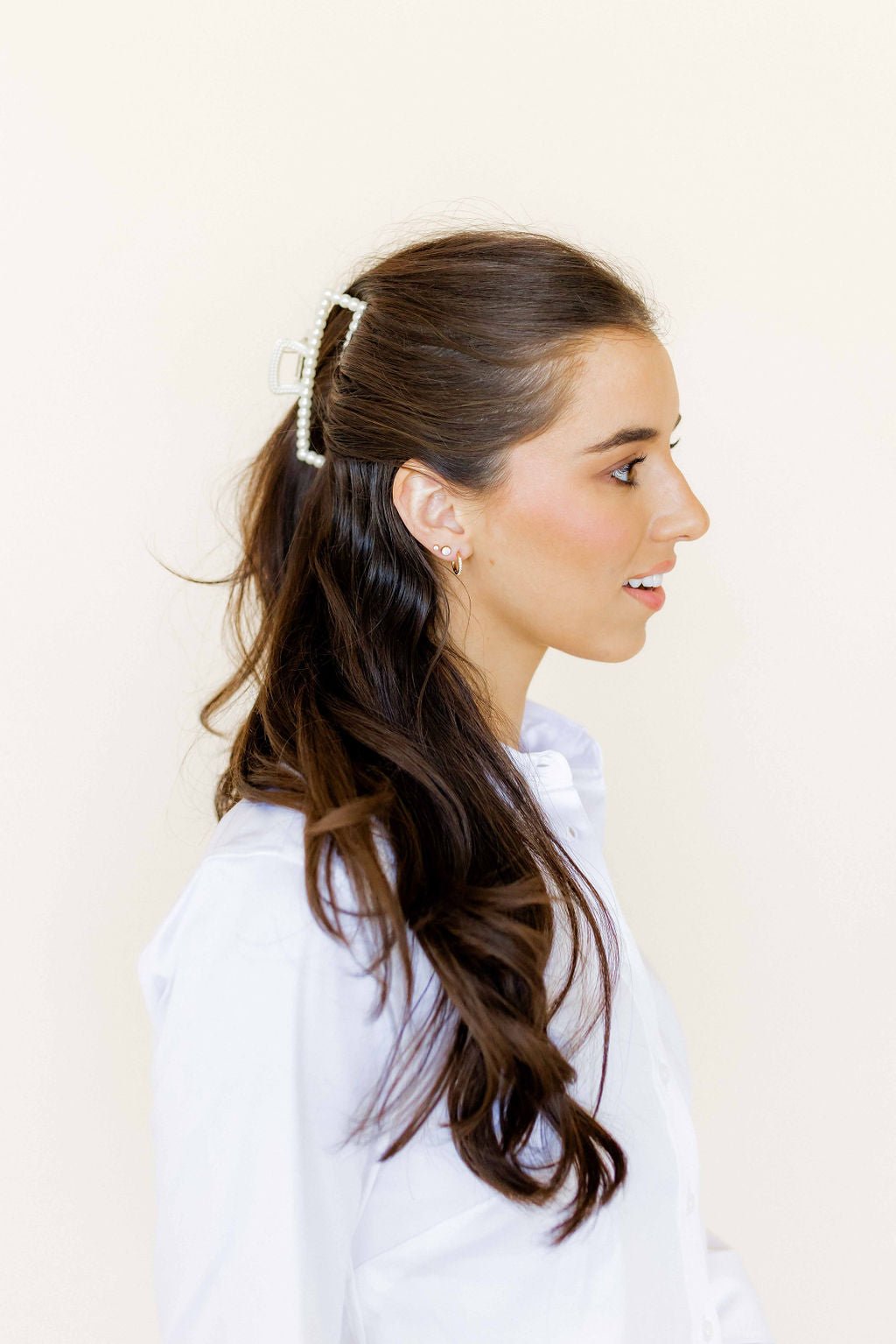 Screwback Stud Earrings - Cooper Clear - Shop LINNY CO