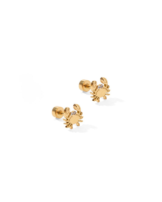 Screwback Stud Earrings - Crab - Shop LINNY CO
