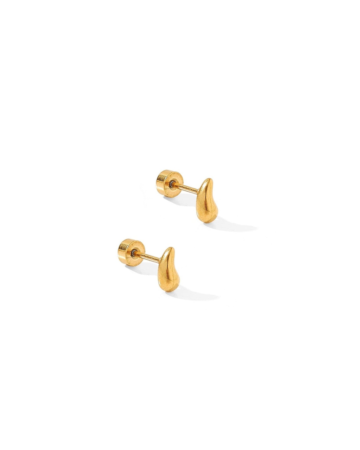 Screwback Stud Earrings - Emma Gold - Shop LINNY CO