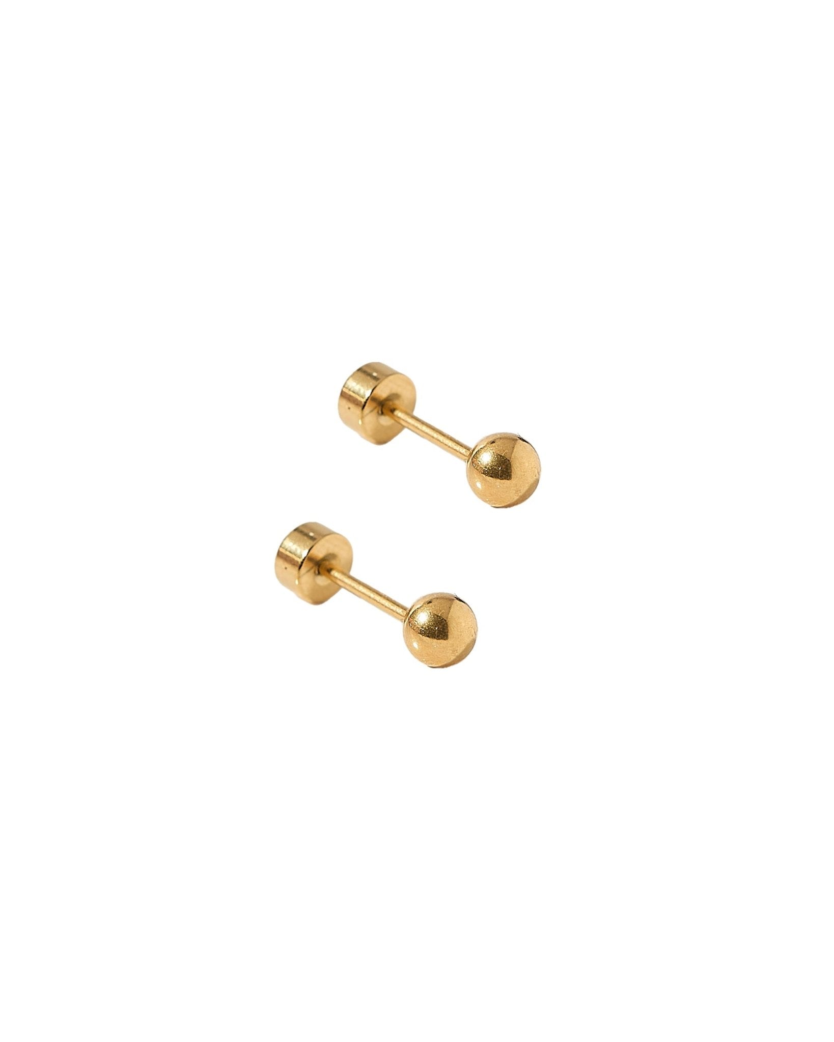 Screwback Stud Earrings - Evelyn Gold - Shop LINNY CO