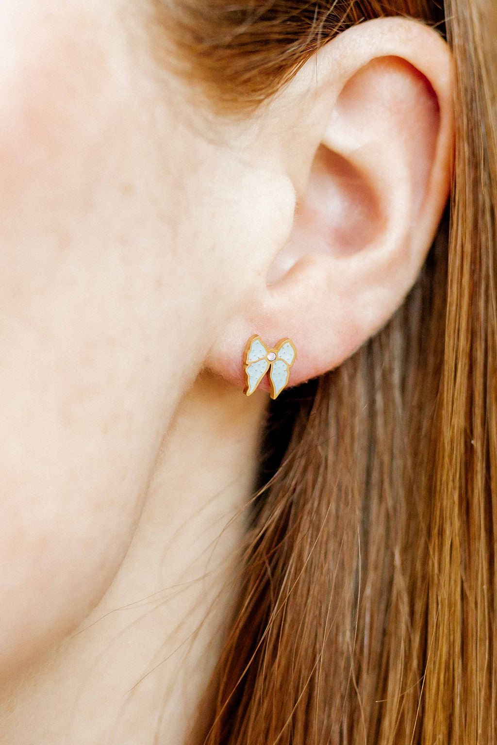 Screwback Stud Earrings - Finley Bow - Shop LINNY CO