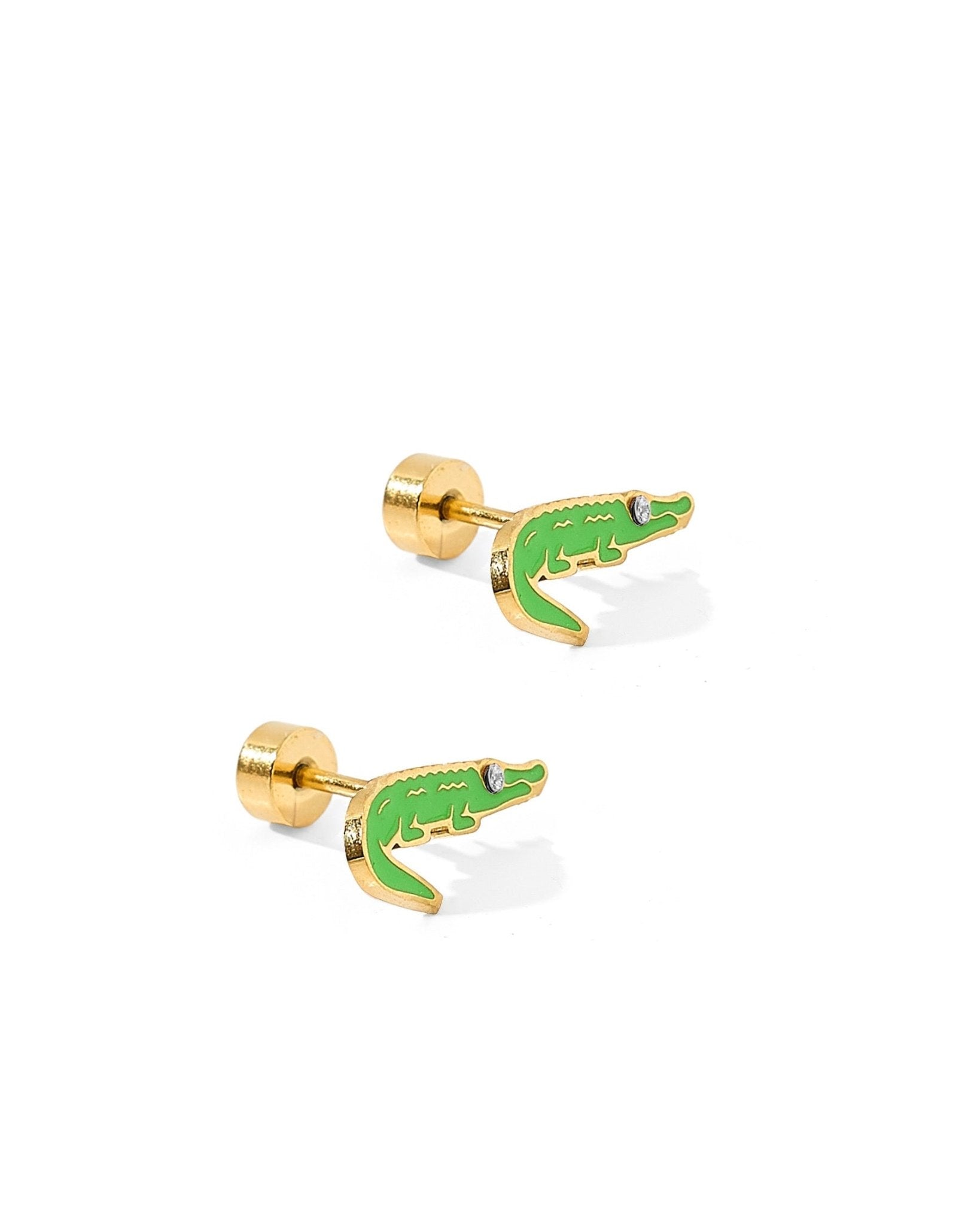 Screwback Stud Earrings - Gator - Shop LINNY CO