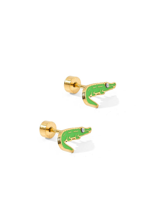Screwback Stud Earrings - Gator - Shop LINNY CO