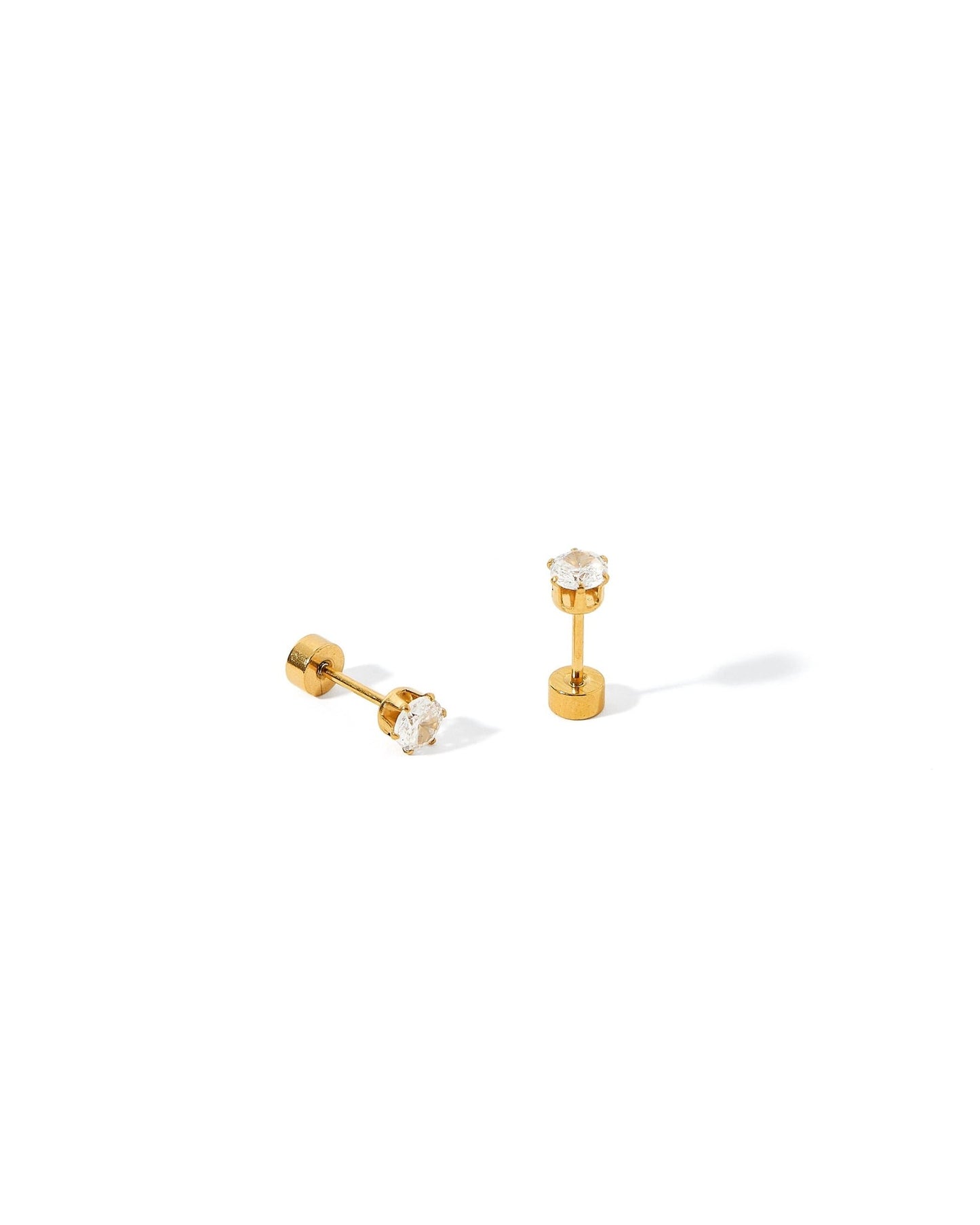 Screwback Stud Earrings - Helen Gold - Shop LINNY CO