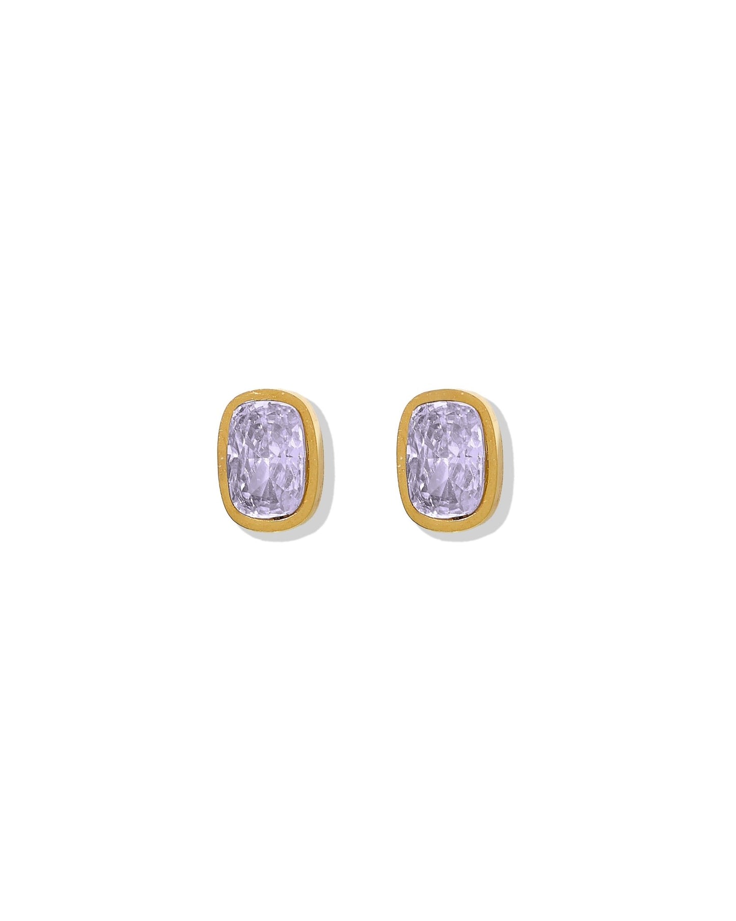 Screwback Stud Earrings - Kay Lavender - Shop LINNY CO