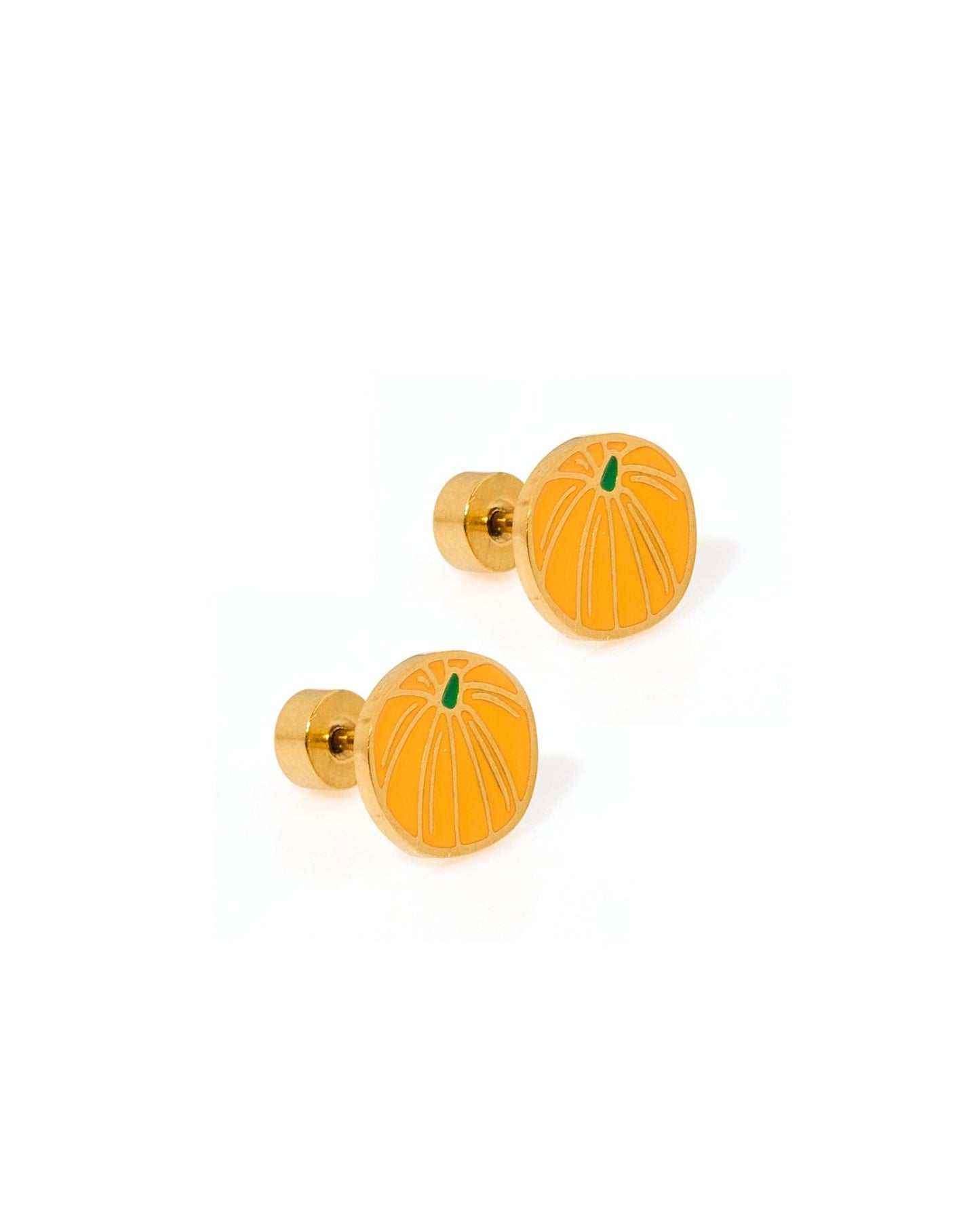 Screwback Stud Earrings - Knox Pumpkin - Shop LINNY CO