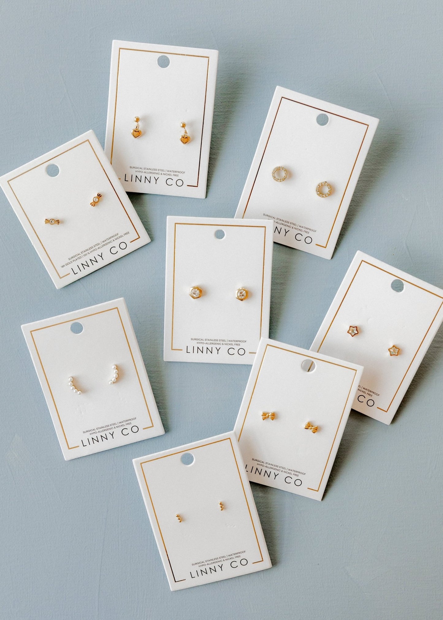 Screwback Stud Earrings - Lainey Gold - Shop LINNY CO