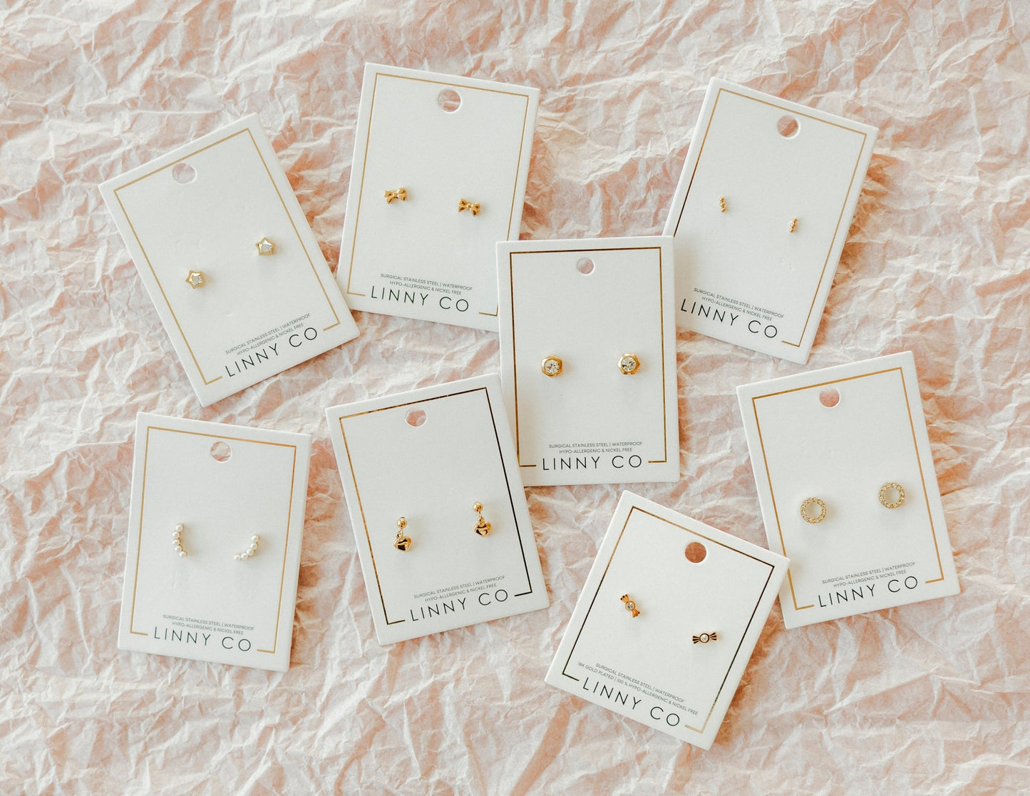 Screwback Stud Earrings - Lainey Gold - Shop LINNY CO