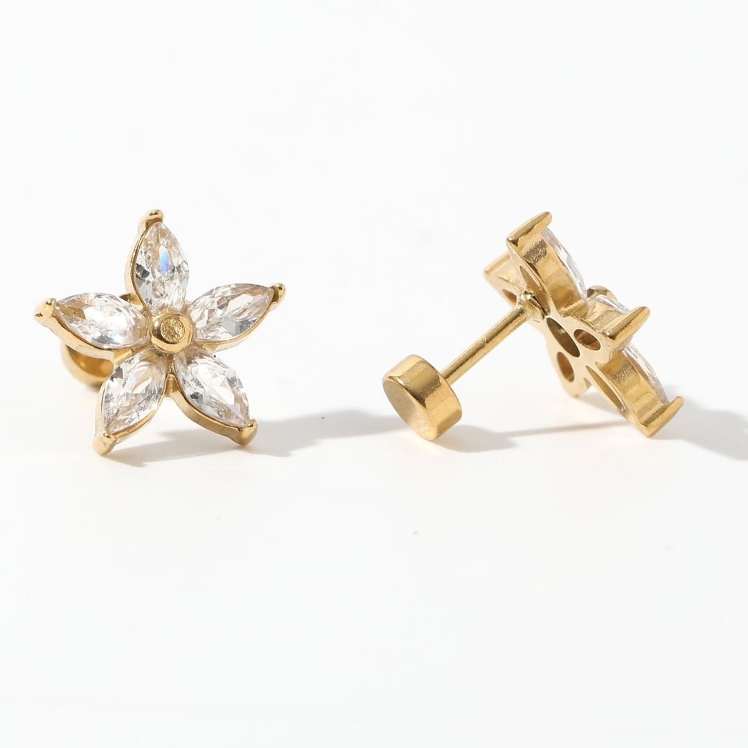 Screwback Stud Earrings - Lily - Shop LINNY CO
