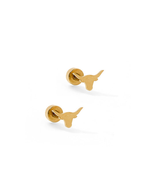 Screwback Stud Earrings - Longhorn - Shop LINNY CO