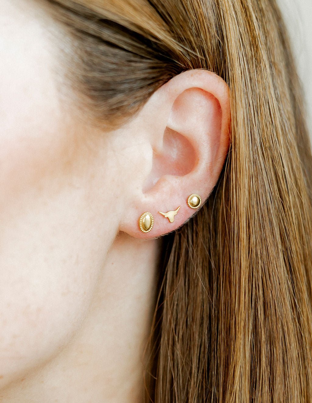 Screwback Stud Earrings - Longhorn - Shop LINNY CO