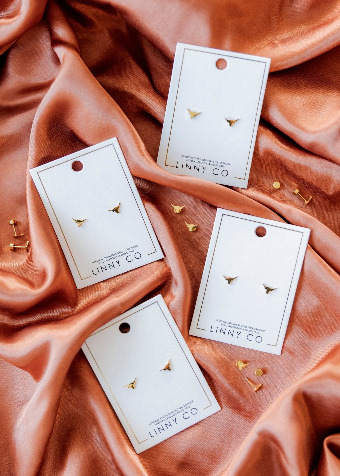 Screwback Stud Earrings - Longhorn PREORDER - Shop LINNY CO