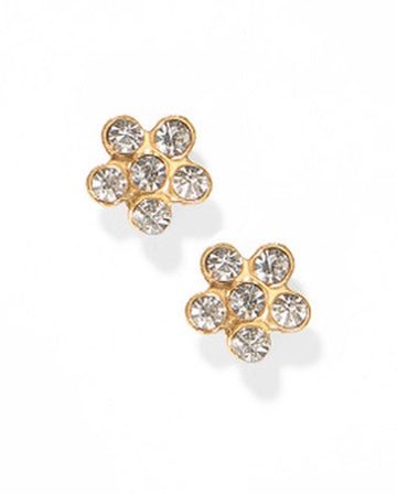Screwback Stud Earrings - Lyla Clear - Shop LINNY CO