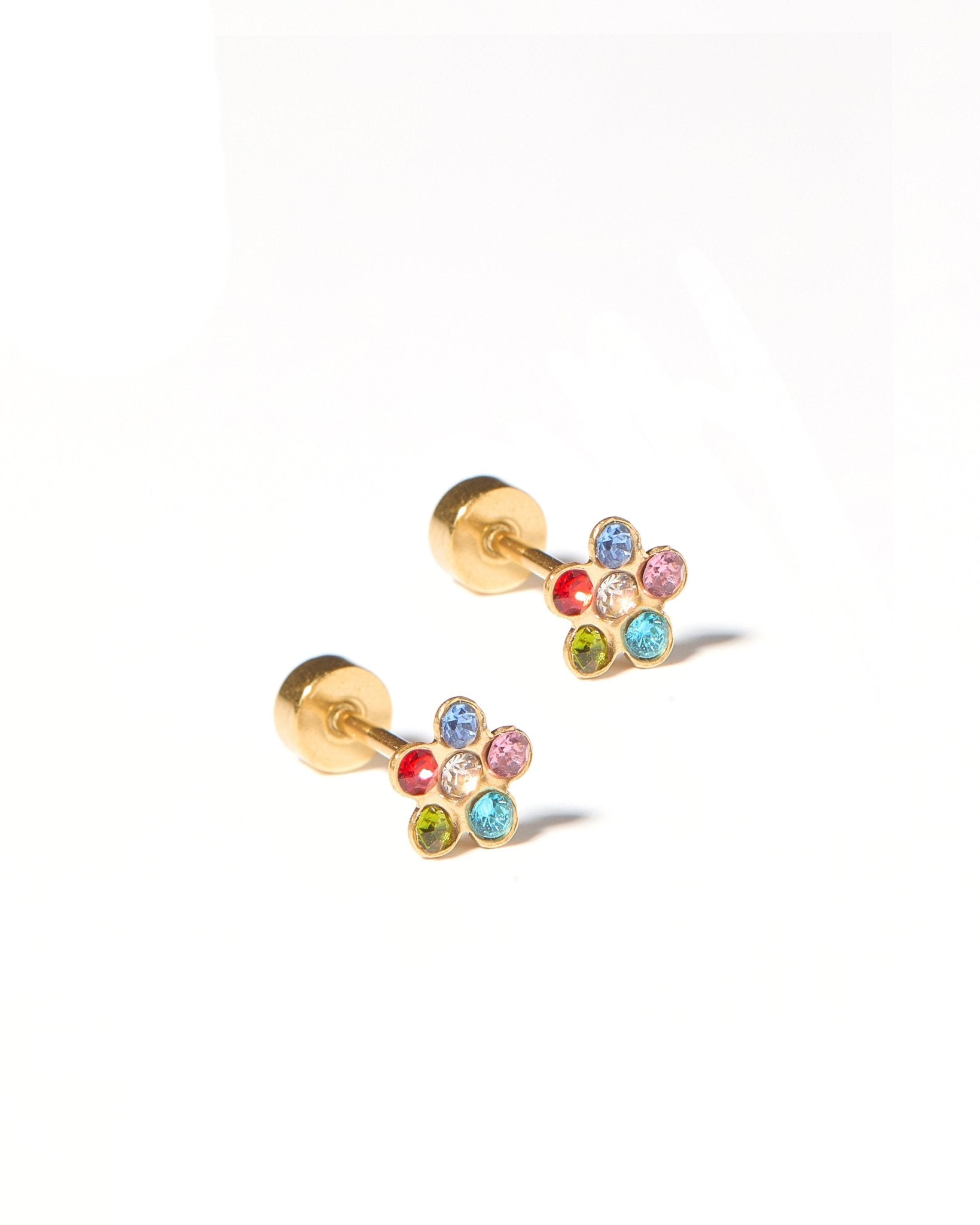 Screwback Stud Earrings - Lyla Multi - Shop LINNY CO