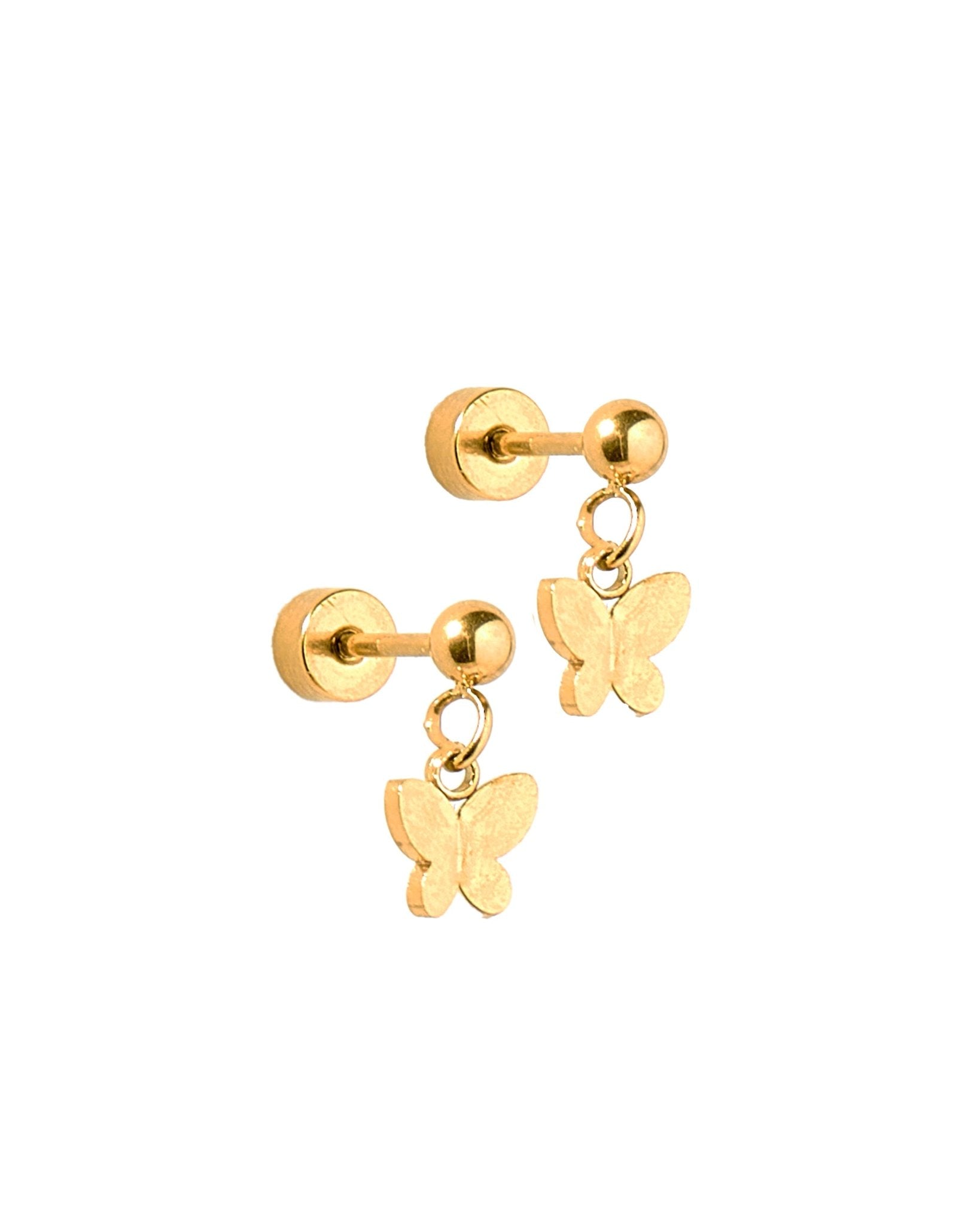 Screwback Stud Earrings - Millie Butterfly - Shop LINNY CO
