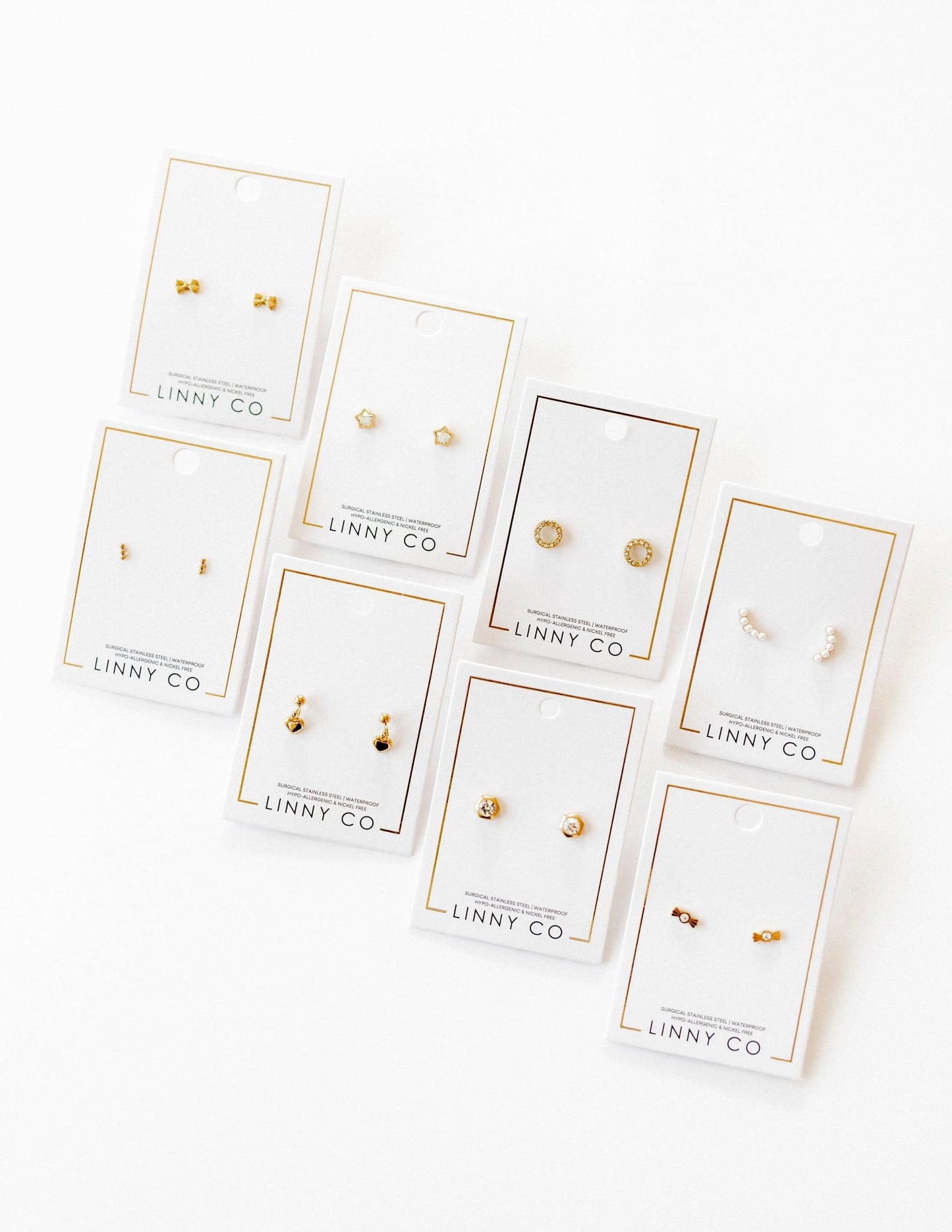 Screwback Stud Earrings - Millie Heart - Shop LINNY CO