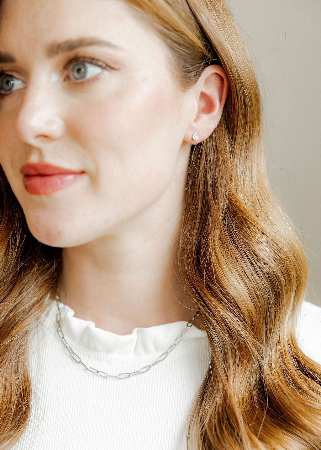 Screwback Stud Earrings - Paloma Pear Silver - Shop LINNY CO