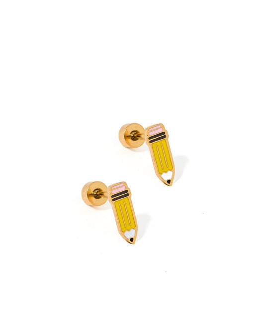 Screwback Stud Earrings - Pencil - Shop LINNY CO