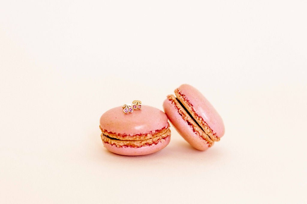 Screwback Stud Earrings - Pink Cherry - Shop LINNY CO