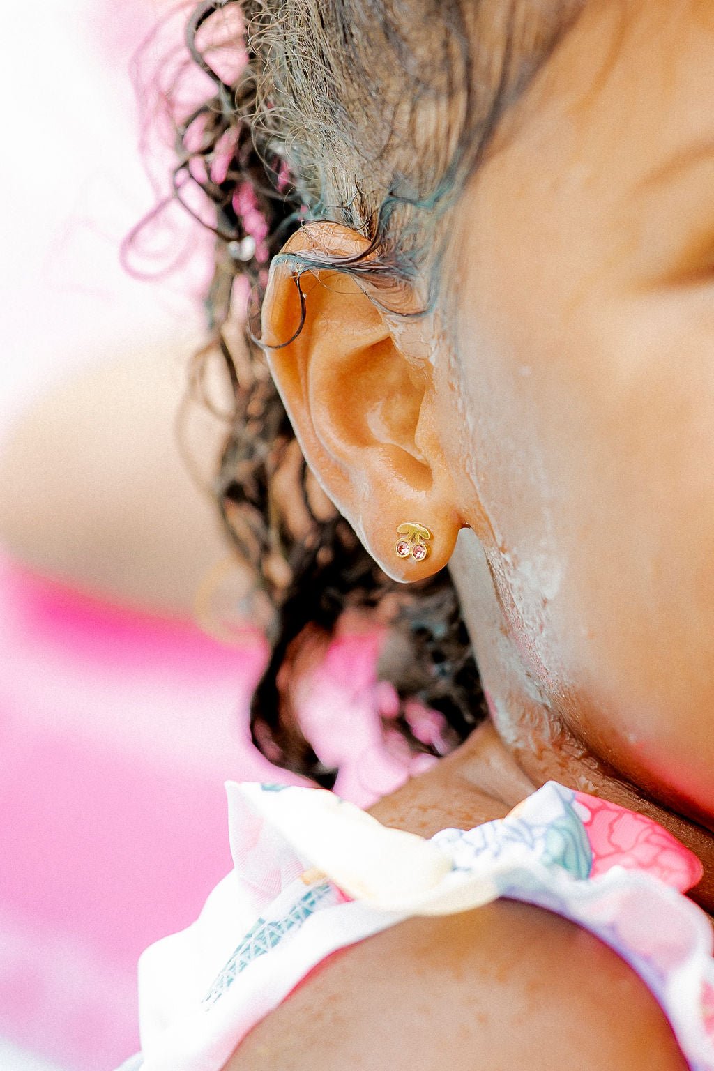Screwback Stud Earrings - Pink Cherry - Shop LINNY CO
