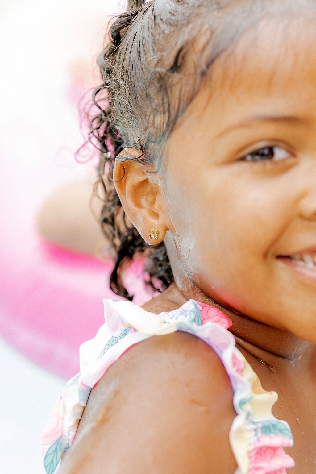 Screwback Stud Earrings - Pink Cherry - Shop LINNY CO