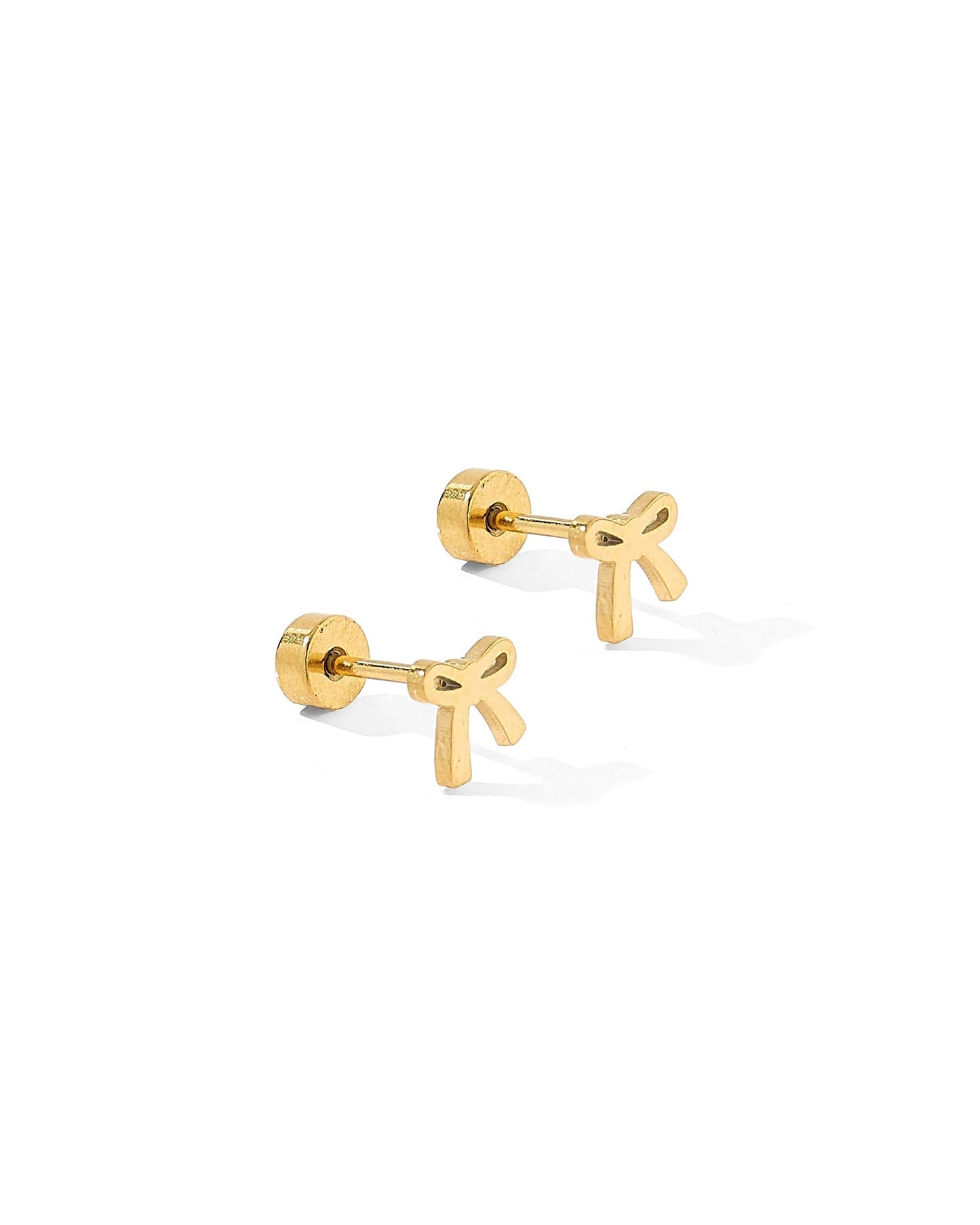Screwback Stud Earrings - Ruby Bow - Shop LINNY CO