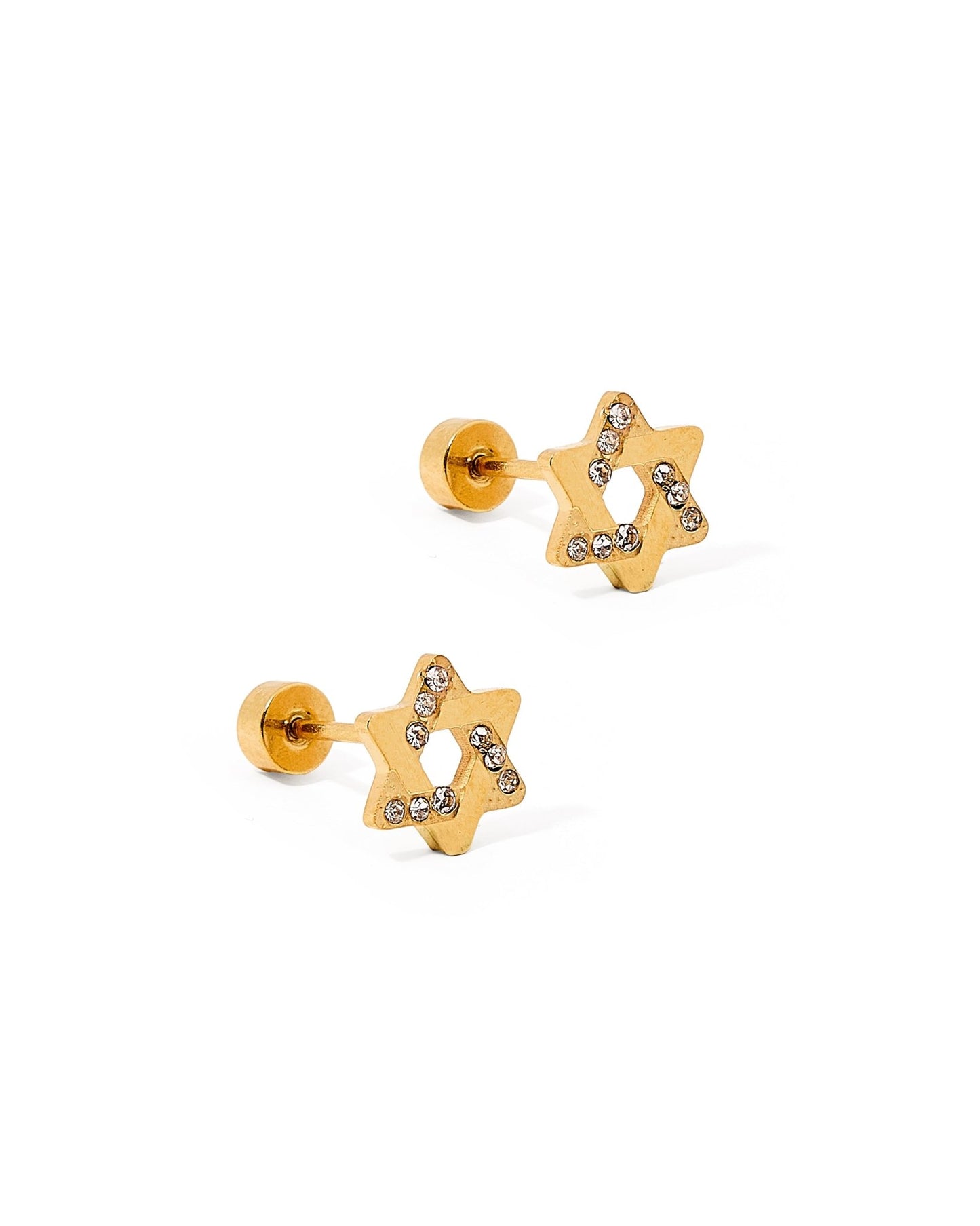 Screwback Stud Earrings - Star of David - Shop LINNY CO