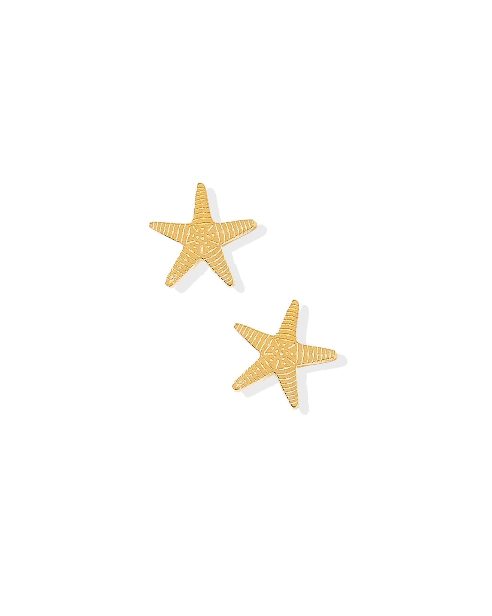 Screwback Stud Earrings - Starfish Gold - Shop LINNY CO