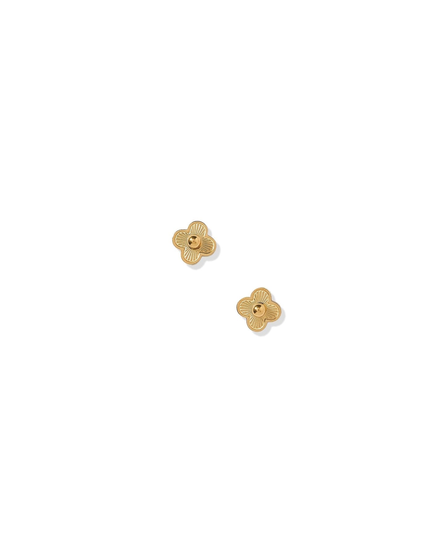 Screwback Stud Earrings - Sweet Clover Gold - Shop LINNY CO