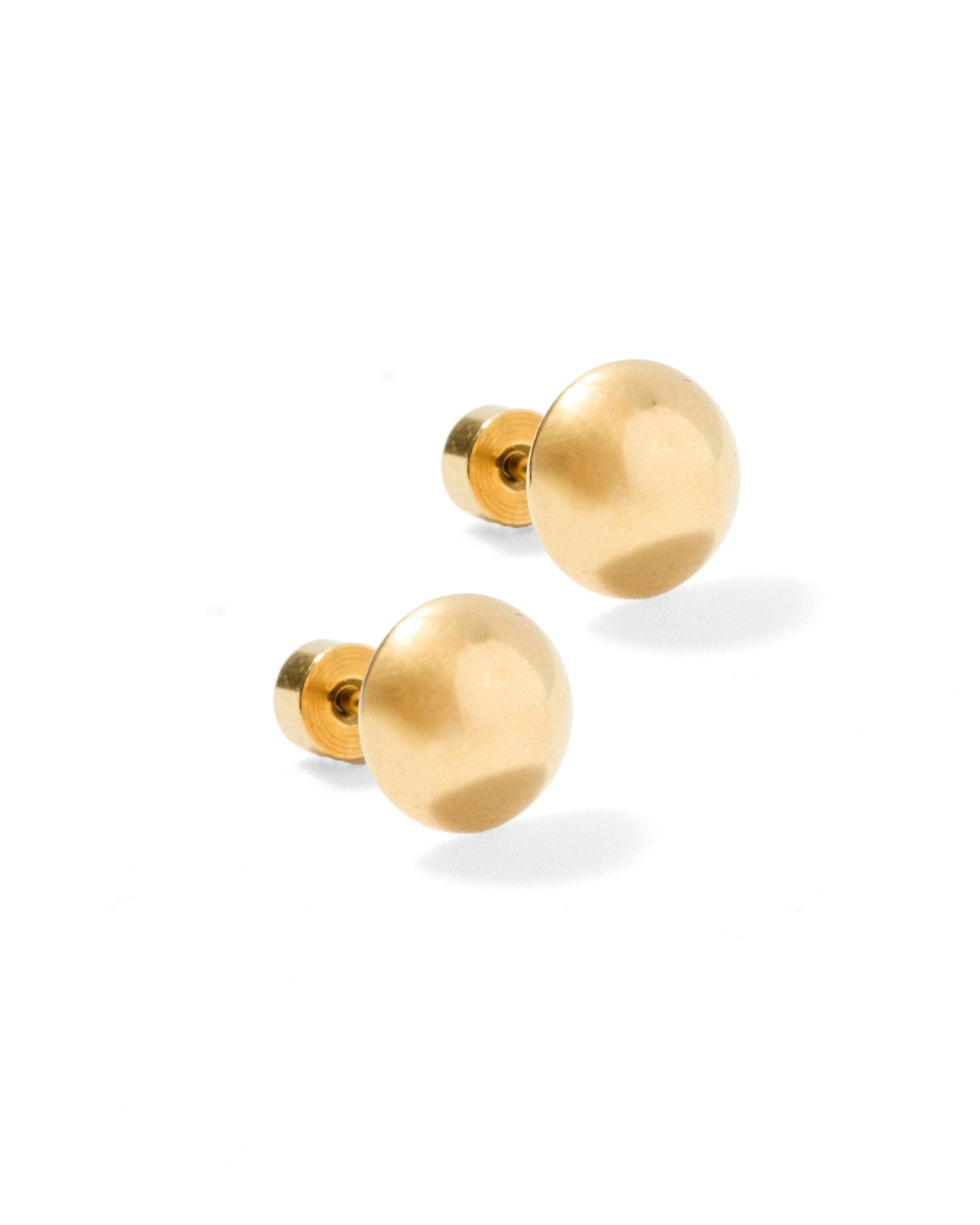 Screwback Stud Earrings - Vera Round 8mm - Shop LINNY CO