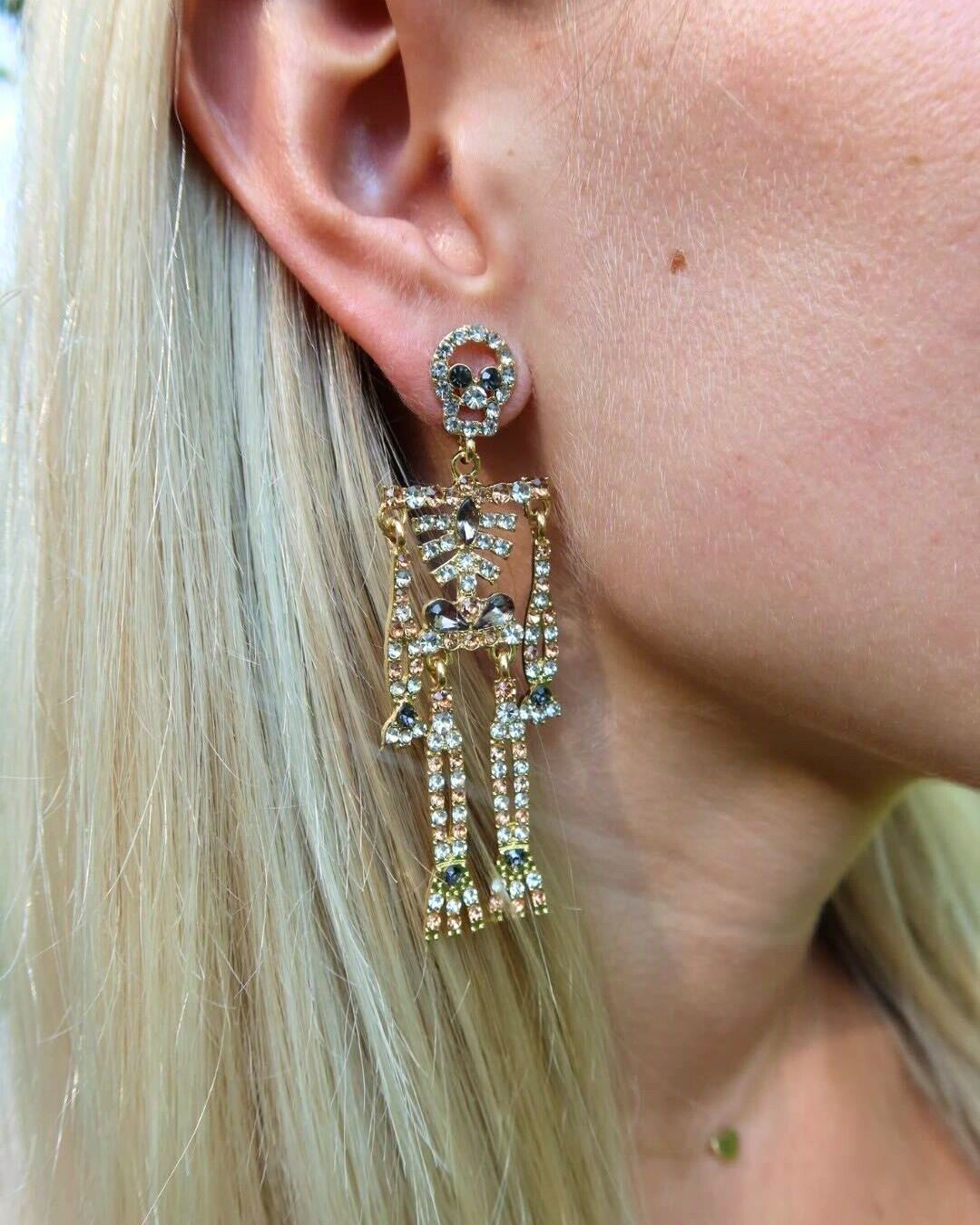 Skeleton Statement Earrings - Shop LINNY CO