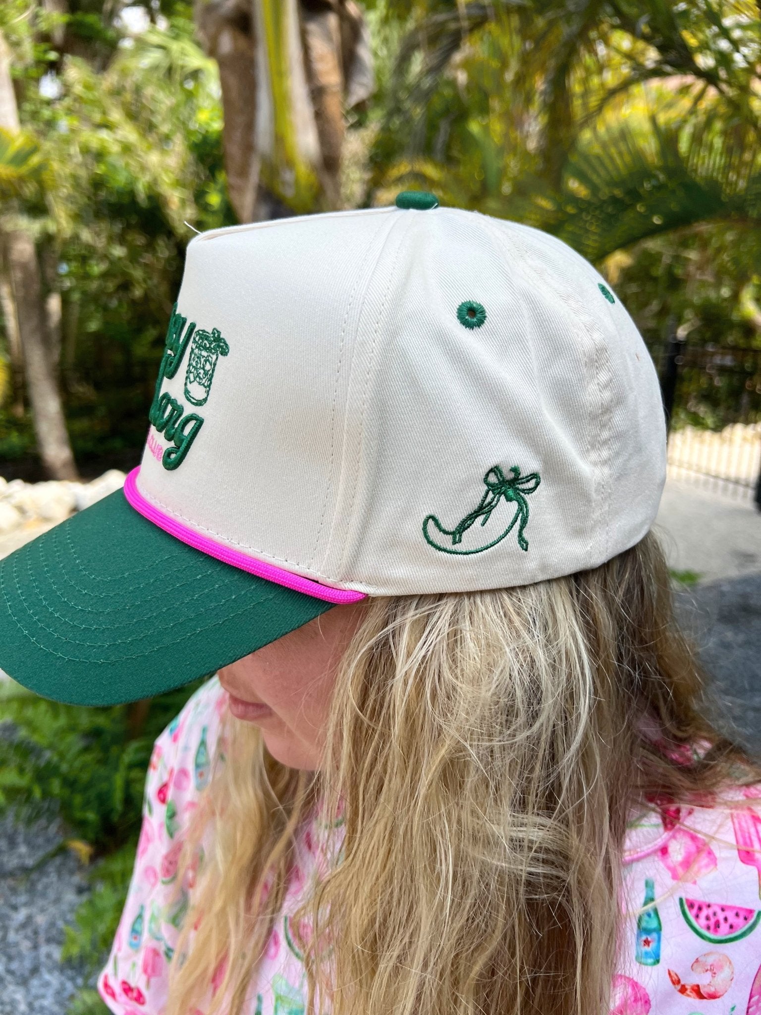 Spicy Marg Social Club - Green Vintage Trucker Hat - Shop LINNY CO