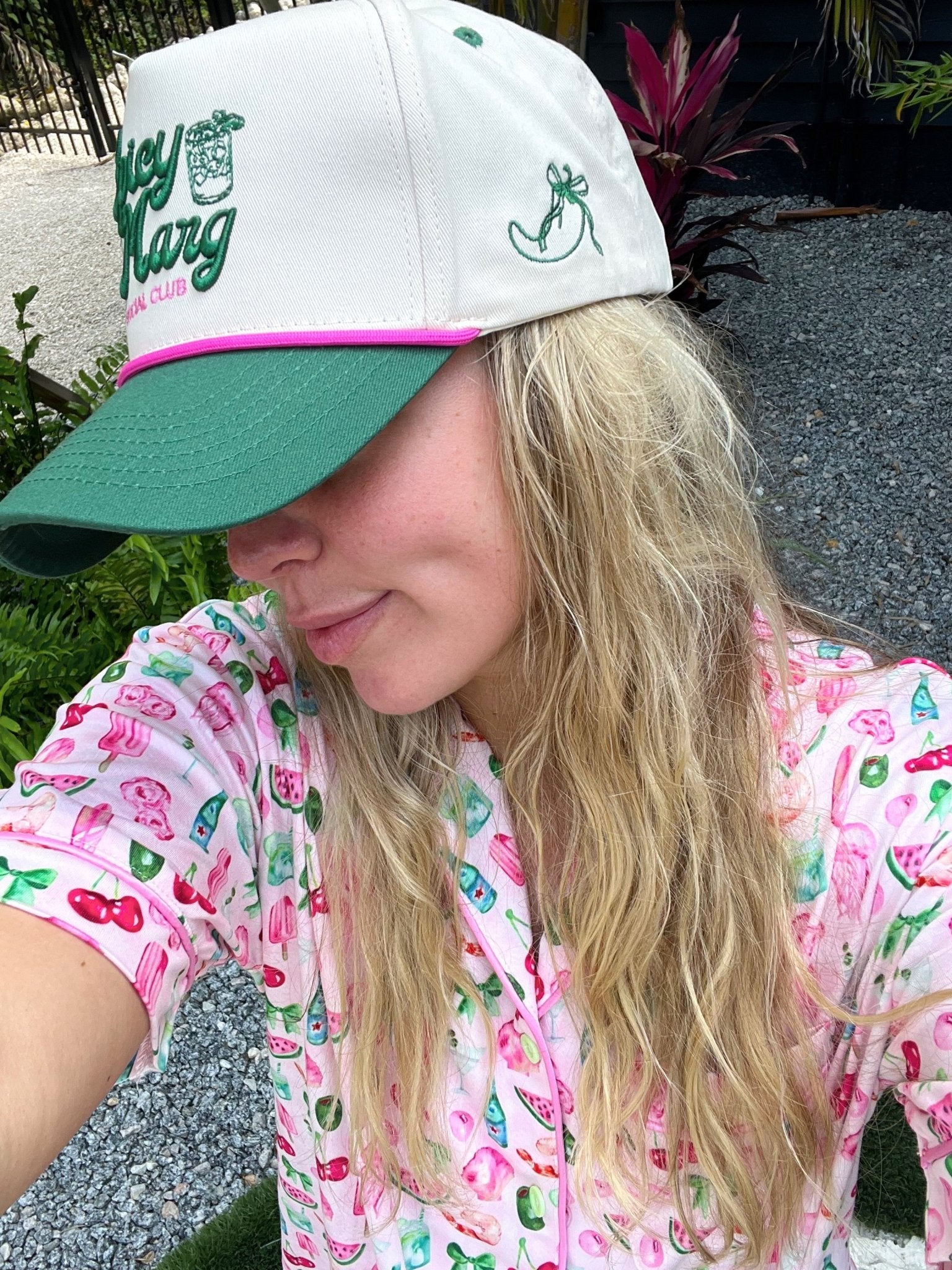 Spicy Marg Social Club - Green Vintage Trucker Hat - Shop LINNY CO