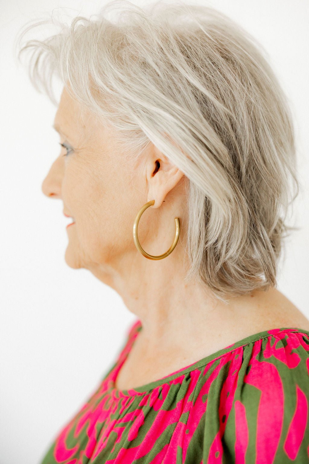 Stacy Hoop Earrings - Gold - Shop LINNY CO