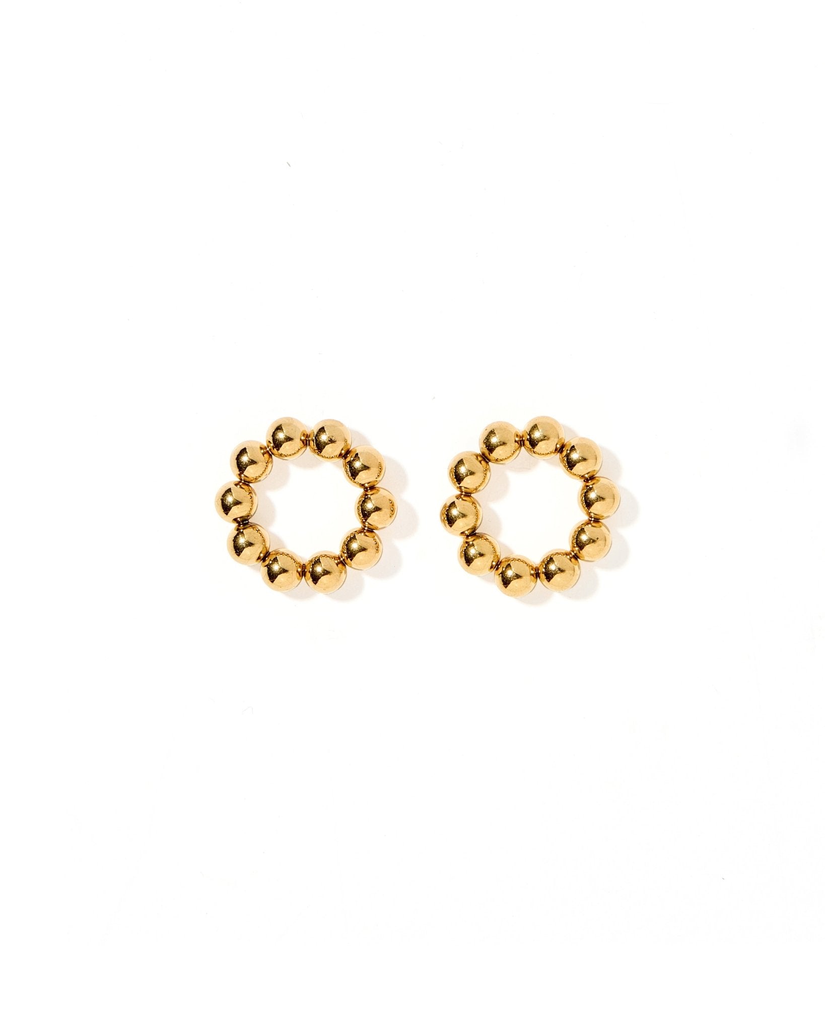 Stud Earrings - Wyatt Large Circle - Shop LINNY CO