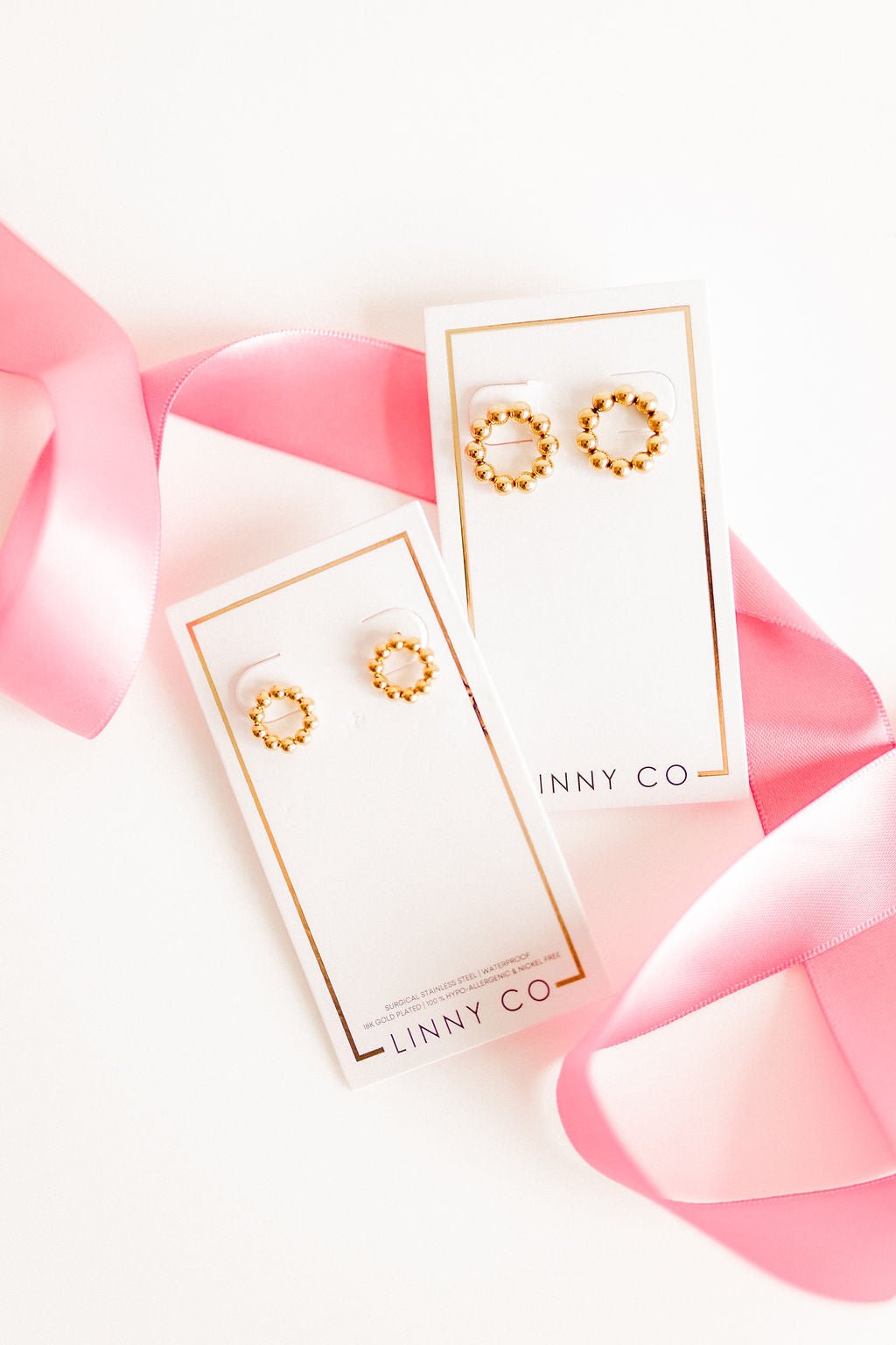 Stud Earrings - Wyatt Large Circle - Shop LINNY CO